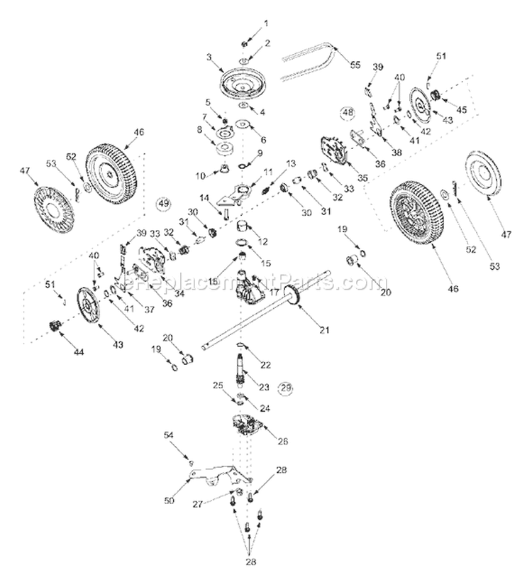Page C Diagram and Parts List for 12A-568Q401 2002 Yard Man Lawn Mower